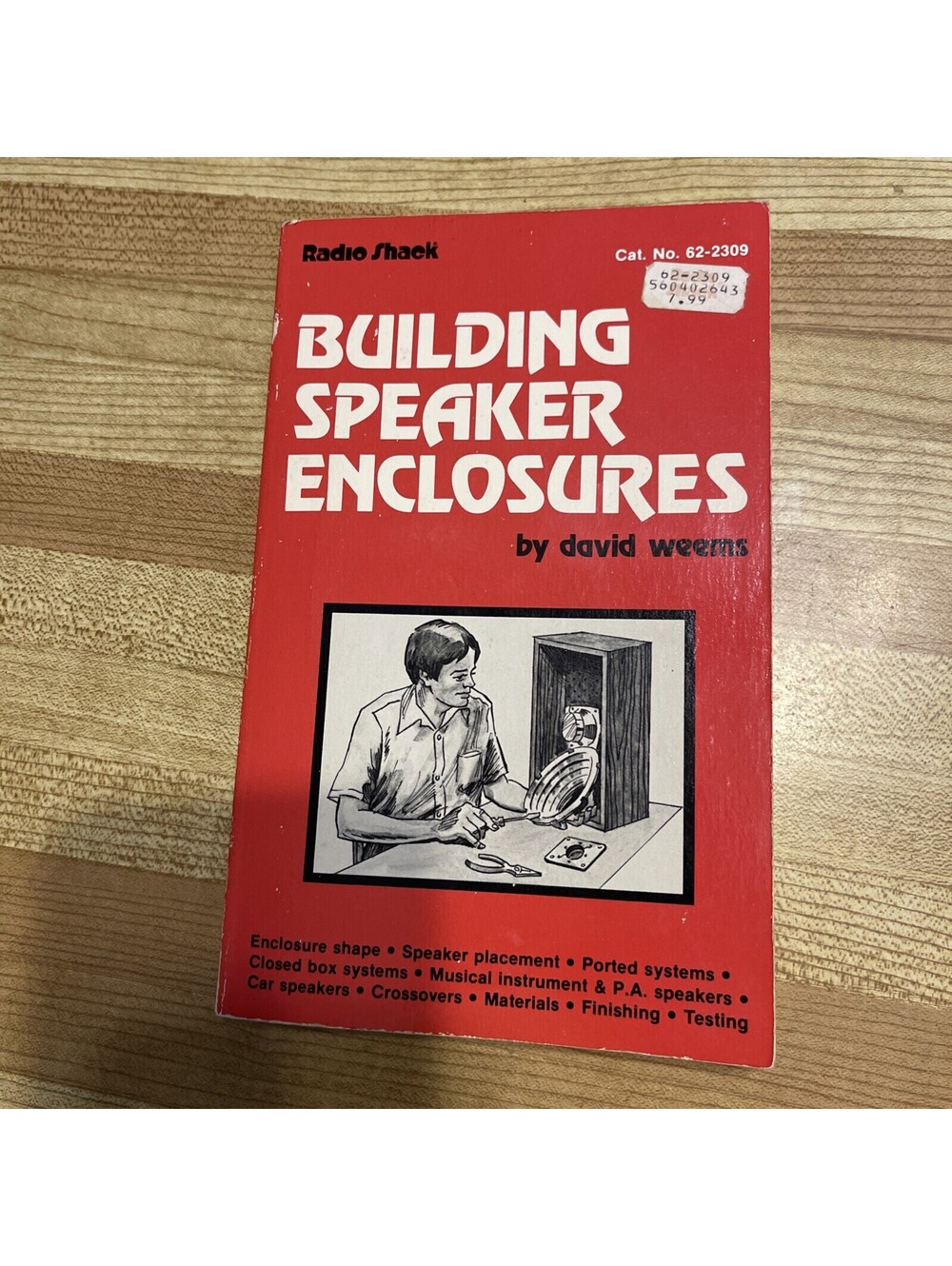 Building Speaker Enclosures by David Weems, 1984 Radio Shack pb Tandy DIY